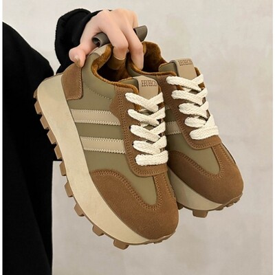 Sportbačiai Batai Moteriški Rudens Žiema Vintažiniai Įvairūs Laisvalaikiai Lengvi, stori padai tėčio batai Platforminiai batai Zapatos De Mujer