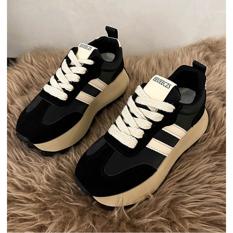 Sportbačiai Batai Moteriški Rudens Žiema Vintažiniai Įvairūs Laisvalaikiai Lengvi, stori padai tėčio batai Platforminiai batai Zapatos De Mujer