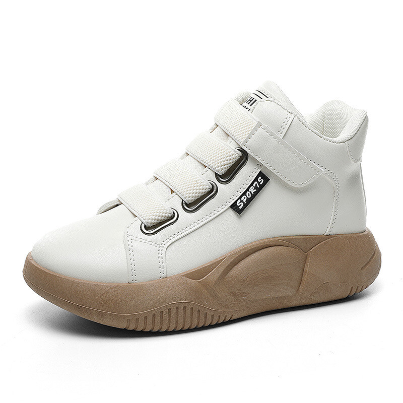 Moteriški vidutinio aukščio sportiniai ir laisvalaikio batai su kvėpuojančiu dizainu ir stebuklinga juostele, puikiai tinkantys 2023 m. pavasariui ir rudeniui YB6016