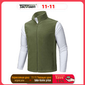 TACVASEN gyapjú mellény dzsekik férfi állógallér Ujjatlan kabát tavaszi őszi alkalmi mellény horgászat túrázás kültéri mellény férfi