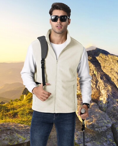 TACVASEN gyapjú mellény dzsekik férfi állógallér Ujjatlan kabát tavaszi őszi alkalmi mellény horgászat túrázás kültéri mellény férfi