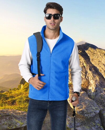 TACVASEN gyapjú mellény dzsekik férfi állógallér Ujjatlan kabát tavaszi őszi alkalmi mellény horgászat túrázás kültéri mellény férfi