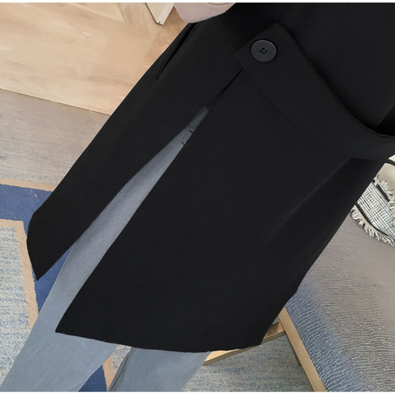 Madinga moteriška vidutinio ilgio liemenė megztinis švarkas be rankovių korėjietiškas švarkas Pigus didmeninis nemokamas pristatymas į biurą moterims Nauja