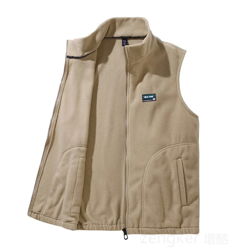 Őszi téli shaker mellény férfi ujjatlan kabát bő nagy méretű polár mellény meleg 12XL 11XL 10XL férfi mellény oversize