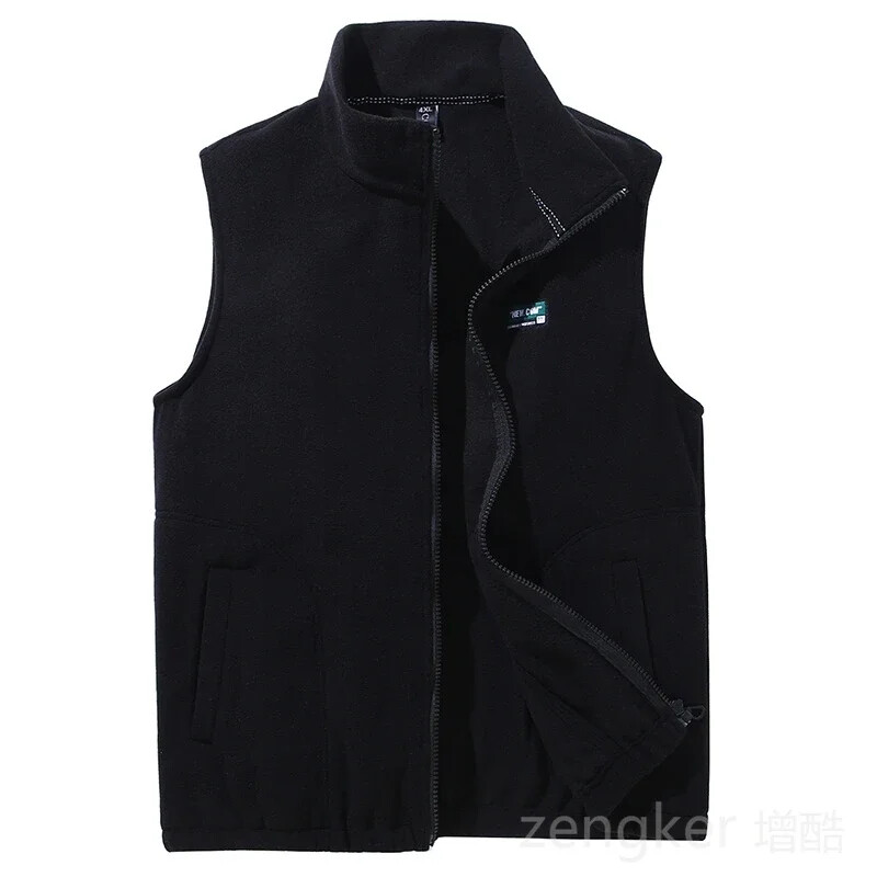 Őszi téli shaker mellény férfi ujjatlan kabát bő nagy méretű polár mellény meleg 12XL 11XL 10XL férfi mellény oversize