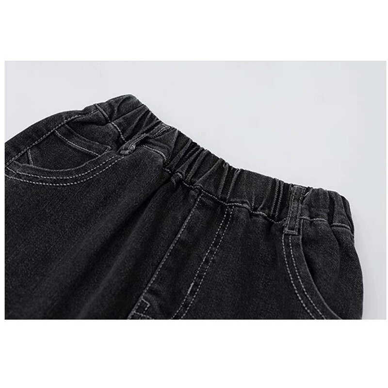 Tavaszi fiú farmerek divatos egyenes nadrágok tini gyerekek alkalmi hosszú nadrágok őszi gyerek nadrágok 4-14 éves fiúknak hosszú nadrágok