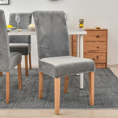 Velvet plüss székhuzat Gold Mink Velvet Home Hotel székhuzat egyrészes elasztikus étkező nappali ülőpárna székhuzat