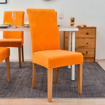 Velvet plüss székhuzat Gold Mink Velvet Home Hotel székhuzat egyrészes elasztikus étkező nappali ülőpárna székhuzat