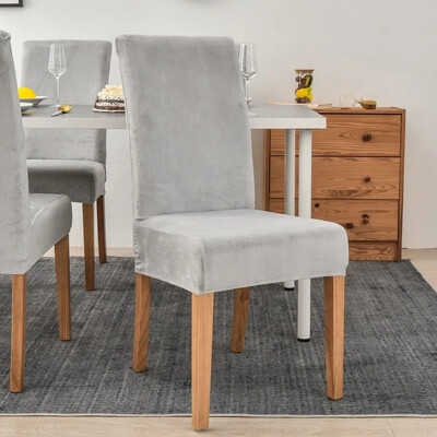 Velvet plüss székhuzat Gold Mink Velvet Home Hotel székhuzat egyrészes elasztikus étkező nappali ülőpárna székhuzat