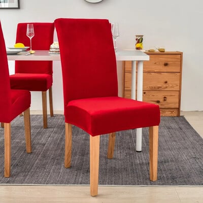 Velvet plüss székhuzat Gold Mink Velvet Home Hotel székhuzat egyrészes elasztikus étkező nappali ülőpárna székhuzat