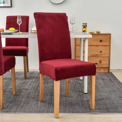 Velvet plüss székhuzat Gold Mink Velvet Home Hotel székhuzat egyrészes elasztikus étkező nappali ülőpárna székhuzat