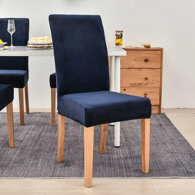 Velvet plüss székhuzat Gold Mink Velvet Home Hotel székhuzat egyrészes elasztikus étkező nappali ülőpárna székhuzat