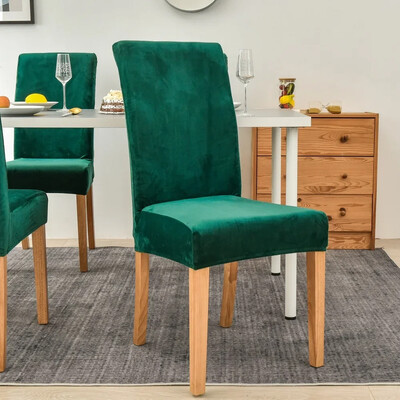 Velvet plüss székhuzat Gold Mink Velvet Home Hotel székhuzat egyrészes elasztikus étkező nappali ülőpárna székhuzat