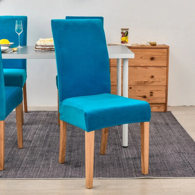 Velvet plüss székhuzat Gold Mink Velvet Home Hotel székhuzat egyrészes elasztikus étkező nappali ülőpárna székhuzat