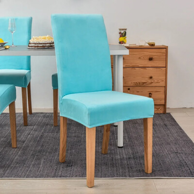 Velvet plüss székhuzat Gold Mink Velvet Home Hotel székhuzat egyrészes elasztikus étkező nappali ülőpárna székhuzat