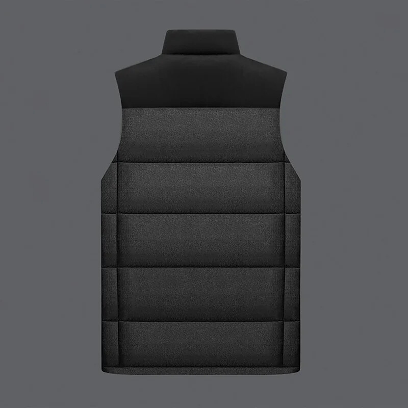 TFETTERS Márka Férfi Mellény Ruházat Divat Alkalmi Álló Gallér Kontraszt Színek Férfi Mellény 2024 Őszi Felsőruházat Téli Kabátok Férfi