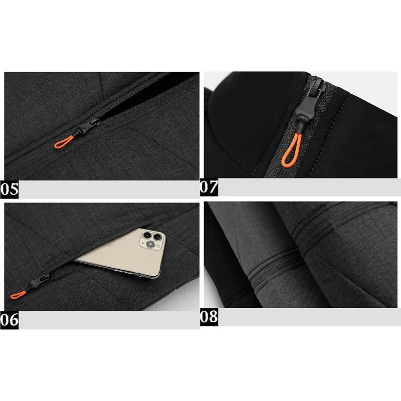 TFETTERS Márka Férfi Mellény Ruházat Divat Alkalmi Álló Gallér Kontraszt Színek Férfi Mellény 2024 Őszi Felsőruházat Téli Kabátok Férfi