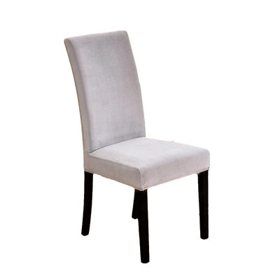 2024 m. minkštas aksominis valgomojo kėdės užvalkalas Universalus ilgos nugaros kėdės užvalkalai elastingas sėdynės apsauginis dėklas, skirtas valgomojo namų dekoravimui