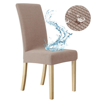Nagy méretű vízálló étkező székhuzatok magas háttámlával nagy konyhai asztali szék tok Állítható üléshuzat bankett otthonra