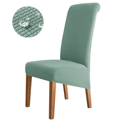 Nagy méretű vízálló étkező székhuzatok magas háttámlával nagy konyhai asztali szék tok Állítható üléshuzat bankett otthonra