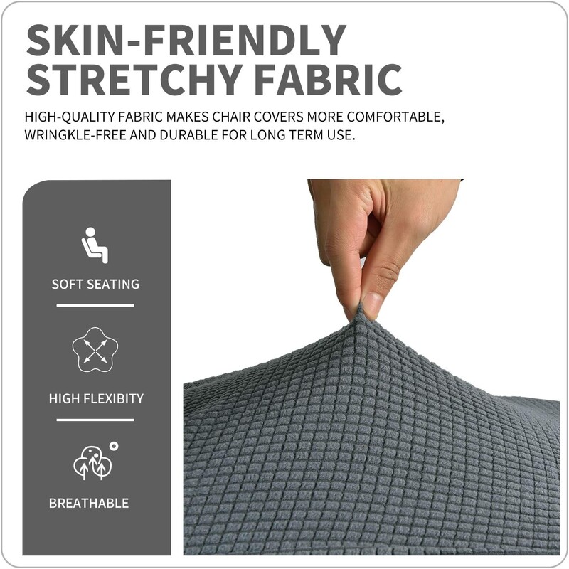 Nagy méretű vízálló étkező székhuzatok magas háttámlával nagy konyhai asztali szék tok Állítható üléshuzat bankett otthonra