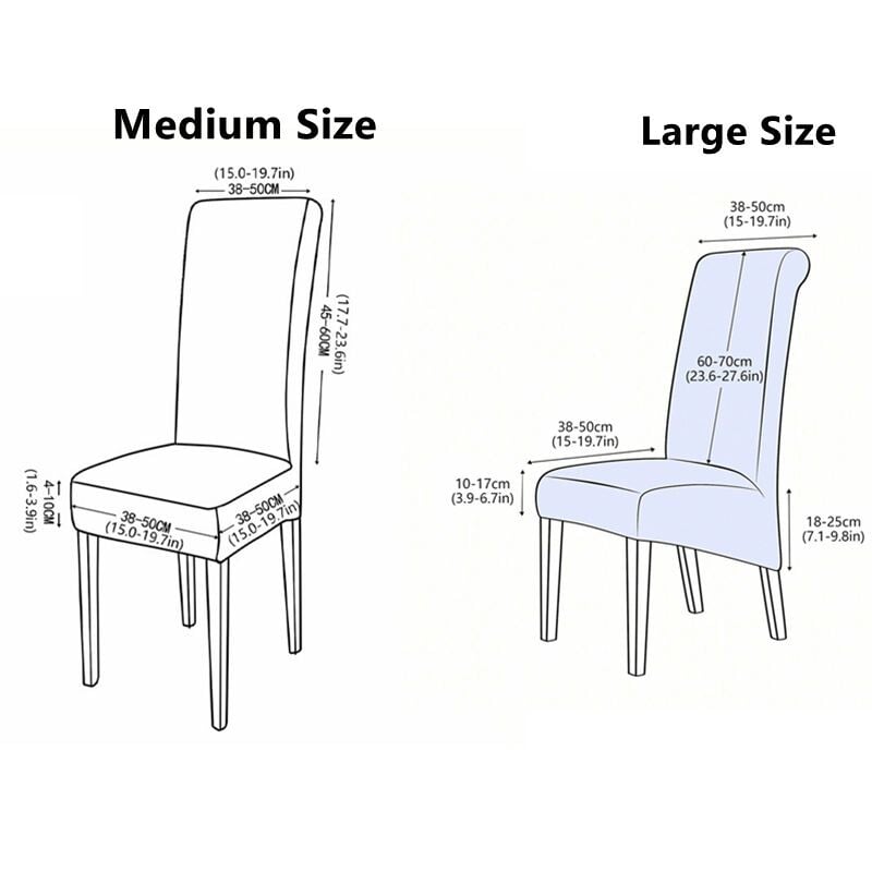 Nagy méretű vízálló étkező székhuzatok magas háttámlával nagy konyhai asztali szék tok Állítható üléshuzat bankett otthonra