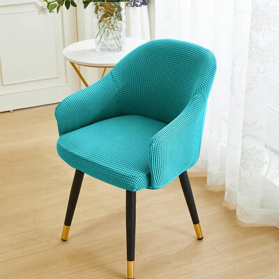 1vnt Polar Fleece trumpos nugaros kėdės užvalkalas, tamprus užvalkalas Elastingi sėdynių kėdžių užvalkalai valgomojo baro biuro vakarėliui