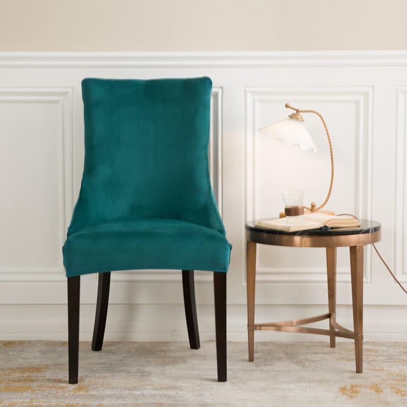 1 db bársonyos elasztikus étkezőszékhuzat ferde fotelhuzatok levehető magas háttámlájú székek cipzárak bankett otthoni dekorációhoz