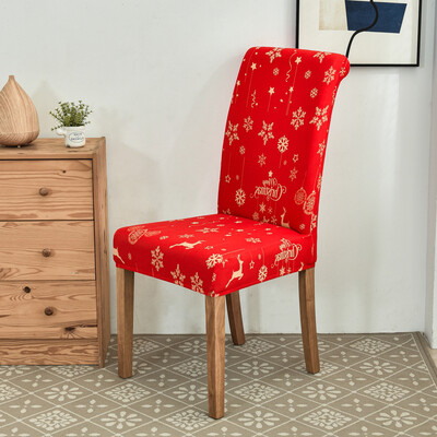 Decor Craciun huse extensibile husa scaun pentru sufragerie birou banchet protectie scaun material elastic husa fotoliu