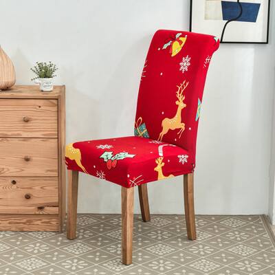 Decor Craciun huse extensibile husa scaun pentru sufragerie birou banchet protectie scaun material elastic husa fotoliu