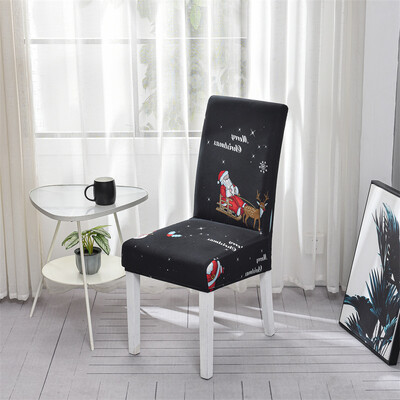 Decor Craciun huse extensibile husa scaun pentru sufragerie birou banchet protectie scaun material elastic husa fotoliu