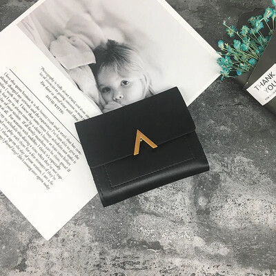 Női pénztárca Vintage kis, rövid bőr pénztárca Luxus márkájú Mini női divatos pénztárcák és pénztárcák, hitelkártyatartó Carteras