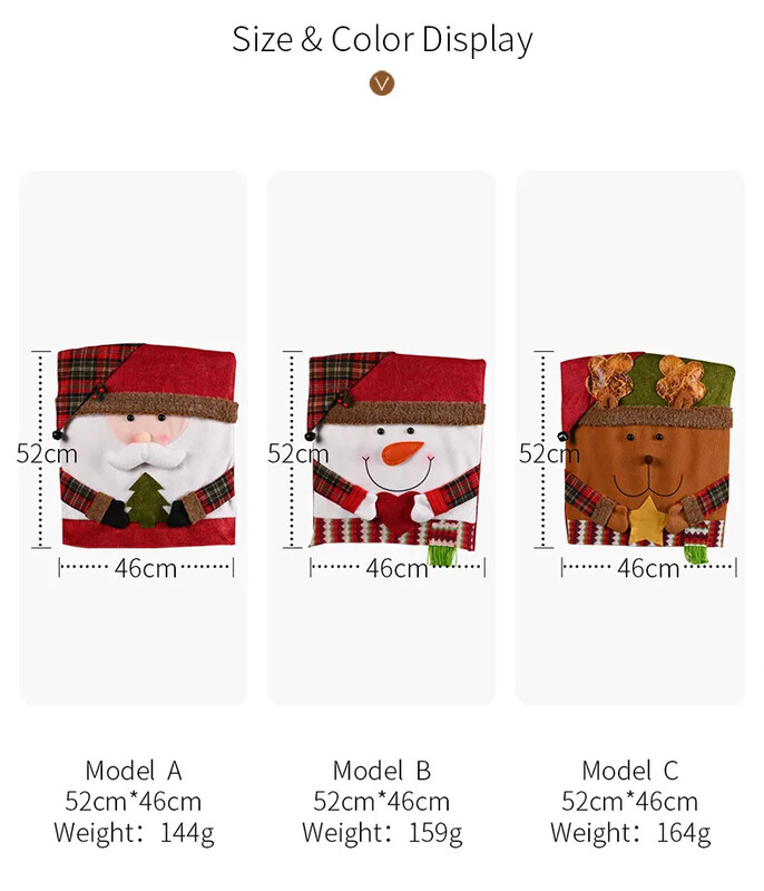 Karácsonyi dekoratív székhuzat baba székhuzat európai és amerikai lakberendezési darabok