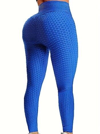 Плюс размер 1XL-5XL Дамски клинове Йога панталони с висока талия Tummy Control Lift Leggings Едноцветни клинове за повдигане на дупето