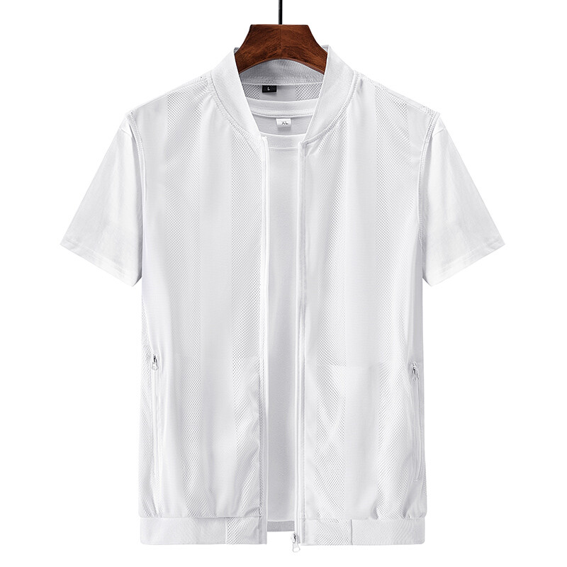 Vasarinė vyrų tinklinė tuščiavidurė liemenė, kvėpuojanti lauko sportinė paltai Aukštos kokybės dizaino laisvalaikio liemenė vyrams