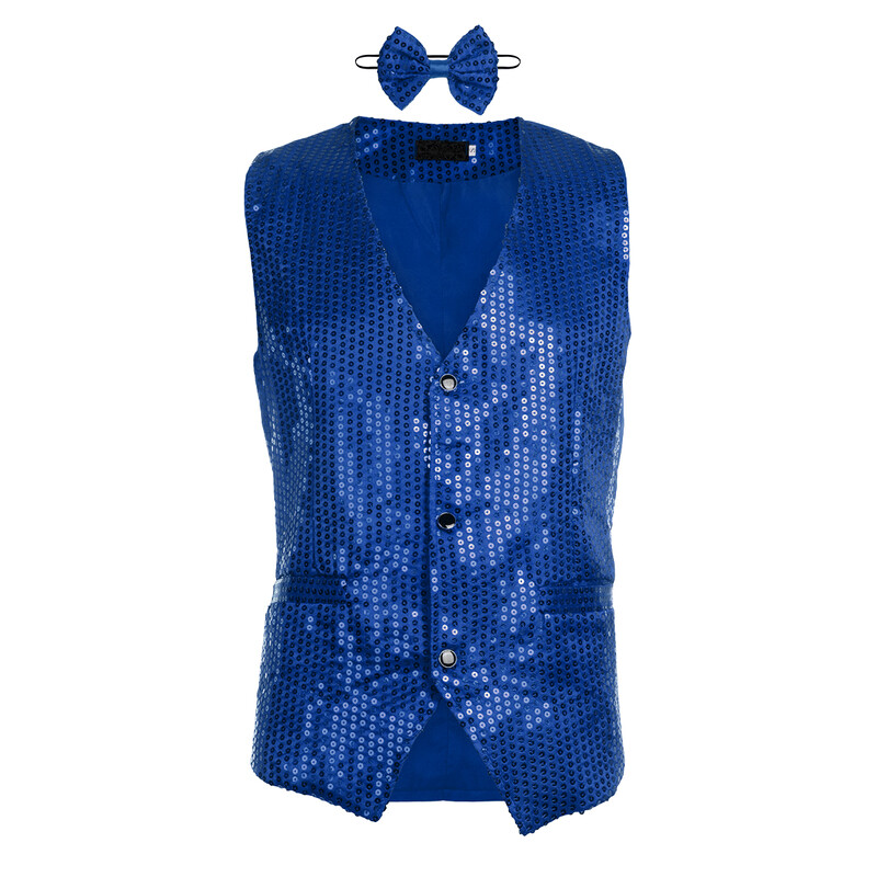 Blazer cu paiete pentru bărbați, vestă cu butoane, vestă cu papion, vestă subțire, fără mâneci, seara de afaceri pentru bărbați, petrecere de nuntă