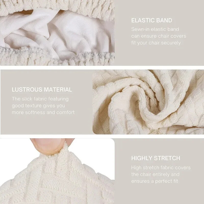 Vízálló poliészter bár üléshuzat Hotel bankett étterem Kis méretű üléshuzat Egyszínű nappali üléshuzat