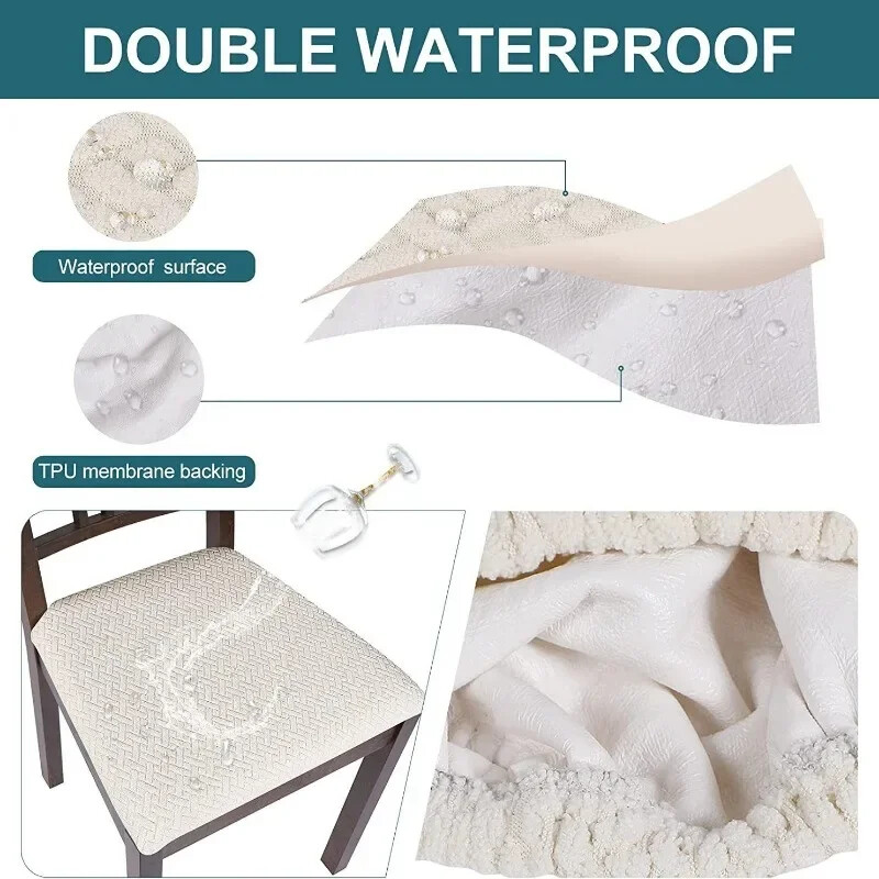 Vízálló poliészter bár üléshuzat Hotel bankett étterem Kis méretű üléshuzat Egyszínű nappali üléshuzat