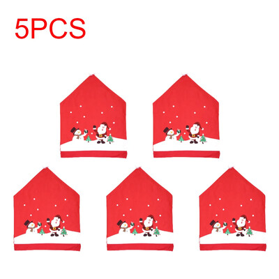 1-10 db Karácsonyi Mikulás sapka székhuzat Karácsonyi dekorációs asztal Újév 2023 Dísz otthonra Navidad Noel karácsonyi ajándék