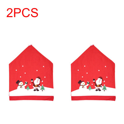 1-10 db Karácsonyi Mikulás sapka székhuzat Karácsonyi dekorációs asztal Újév 2023 Dísz otthonra Navidad Noel karácsonyi ajándék