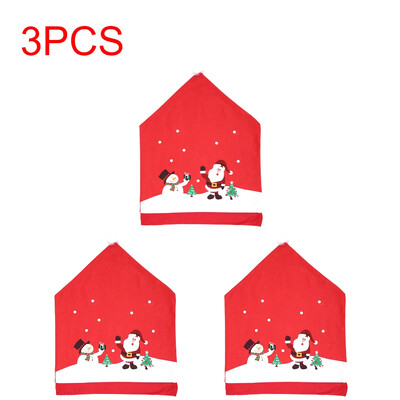 1-10 db Karácsonyi Mikulás sapka székhuzat Karácsonyi dekorációs asztal Újév 2023 Dísz otthonra Navidad Noel karácsonyi ajándék