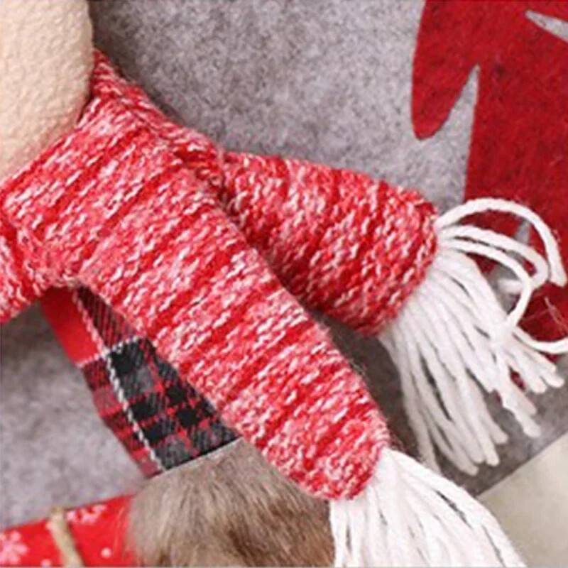 1 vnt Kalėdų kėdės užvalkalas 3D animacinių filmų namų stalas vakarienė kėdė lėlė sėdynės užvalkalas Kalėdų vakarėlio Naujųjų metų namų dekoravimas