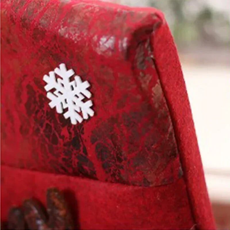 1 vnt Kalėdų kėdės užvalkalas 3D animacinių filmų namų stalas vakarienė kėdė lėlė sėdynės užvalkalas Kalėdų vakarėlio Naujųjų metų namų dekoravimas