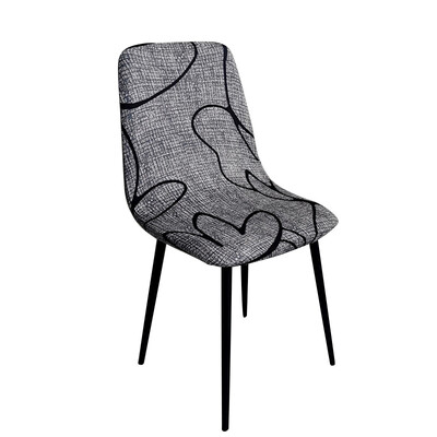 Zebra Stripes Shell kėdžių užvalkalai Nordic Spausdinti Atlošo Kėdės Užvalkalai Namų Barui Viešbučio Vakarėlis Stretch Kokybiškas valgomojo sėdynės užvalkalas