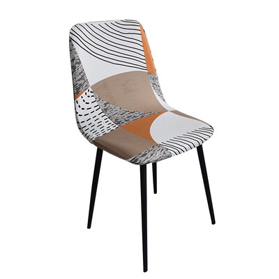 Zebra Stripes Shell kėdžių užvalkalai Nordic Spausdinti Atlošo Kėdės Užvalkalai Namų Barui Viešbučio Vakarėlis Stretch Kokybiškas valgomojo sėdynės užvalkalas