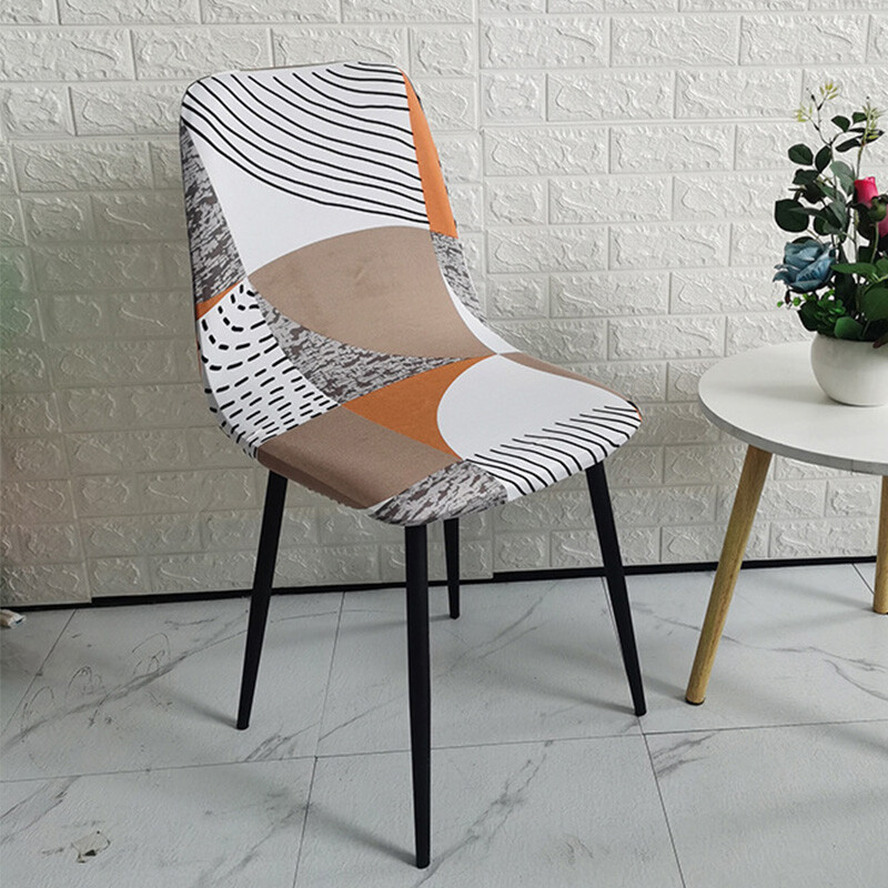 Zebra Stripes Shell kėdžių užvalkalai Nordic Spausdinti Atlošo Kėdės Užvalkalai Namų Barui Viešbučio Vakarėlis Stretch Kokybiškas valgomojo sėdynės užvalkalas