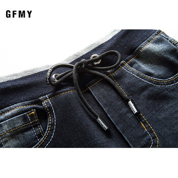 GFMY Brand 2021 Leisure Winter Black Plus Velvet Boys Jeans 3 ετών -10 ετών Keep ζεστό Παιδικό παντελόνι ίσιο τύπου 9082