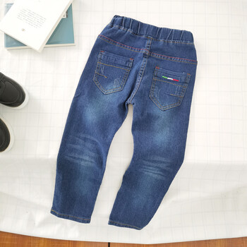 IEENS Kids Slim Jeans Teens Boy Casual Παντελόνι Παιδικό ελαστικό παντελόνι μέσης 4-11 ετών Fashion Μονόχρωμο ίσιο τζιν παντελόνι