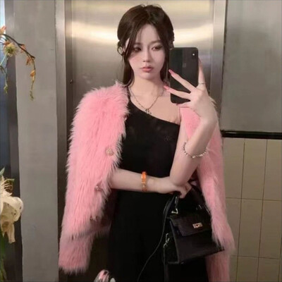 Őszi meleg női termés kardigán koreai kötött elegáns női alkalmi pulóverek divat utánzat nyérc kasmír puha női kabát