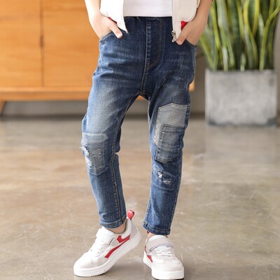 3-14 éves kék gyerek farmernadrág fiúknak gyerek kék farmer nadrág nadrág gyerek ruha 4 5 6 7 8 10 12 14 éves OKD239587